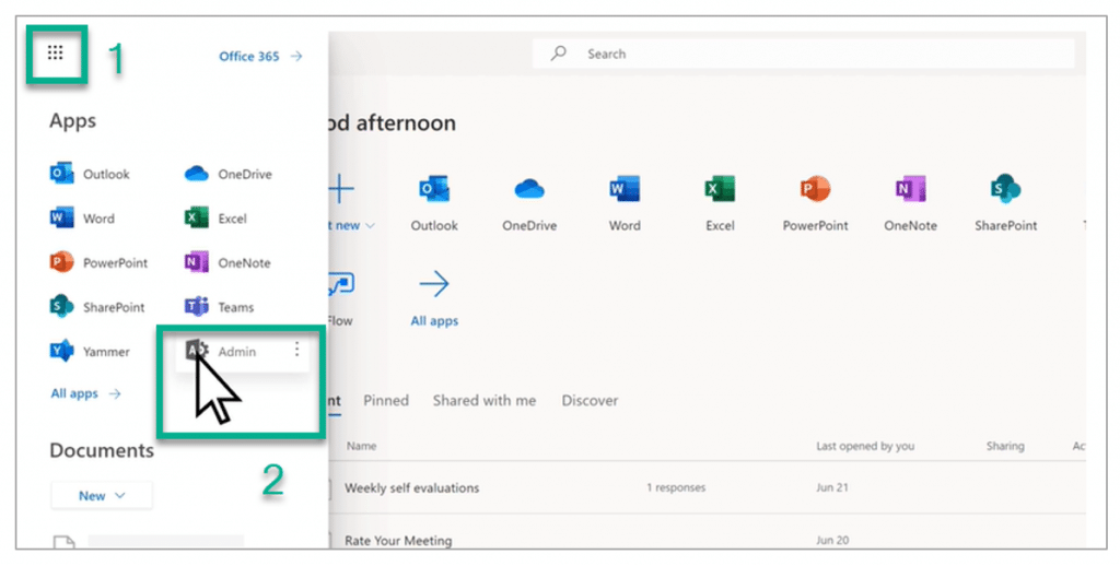 Microsoft 365 Admin Center