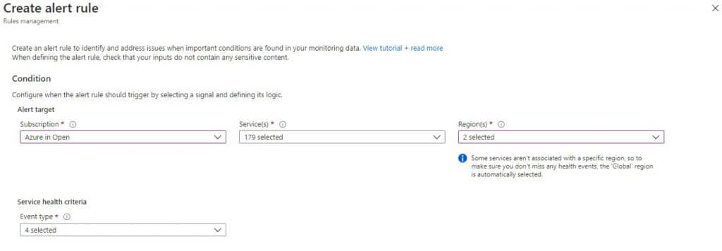Azure portal