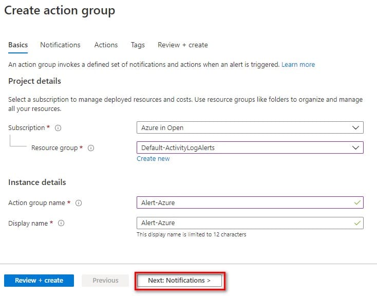 Azure portal