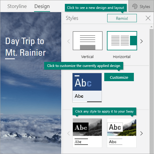 Sway Template Design