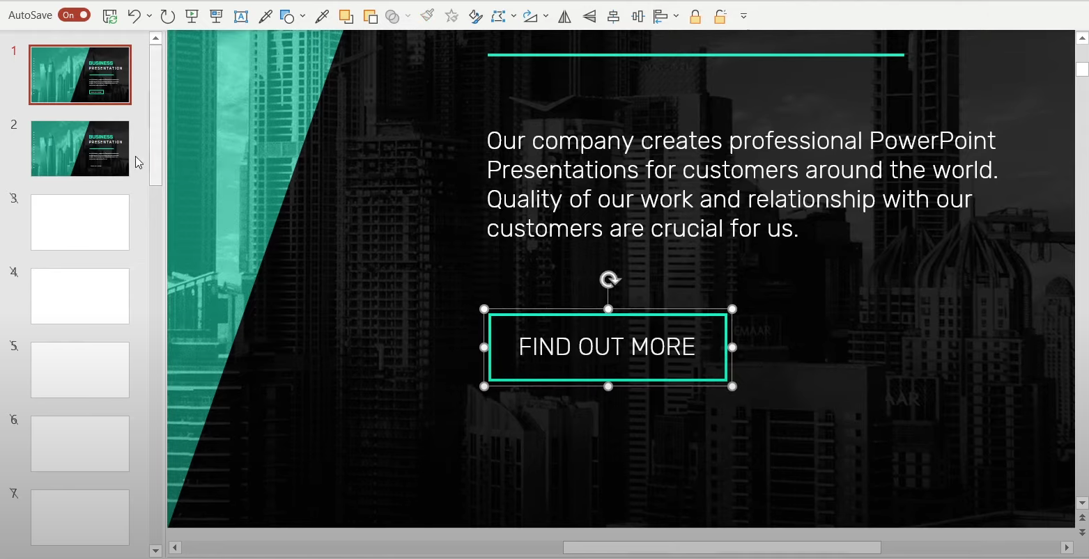 step 7 CTA in powerpoint