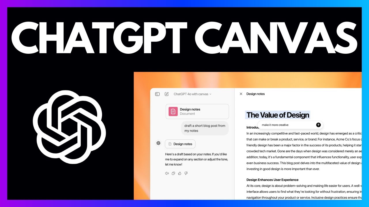 use chatgpt canvas