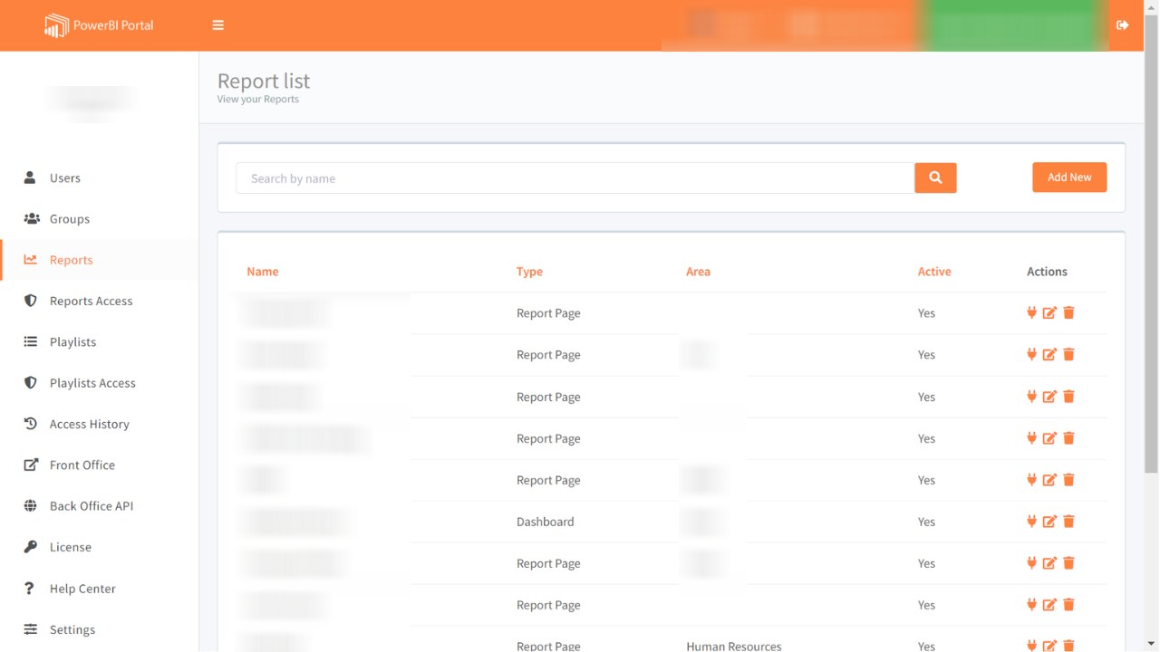portal home interface