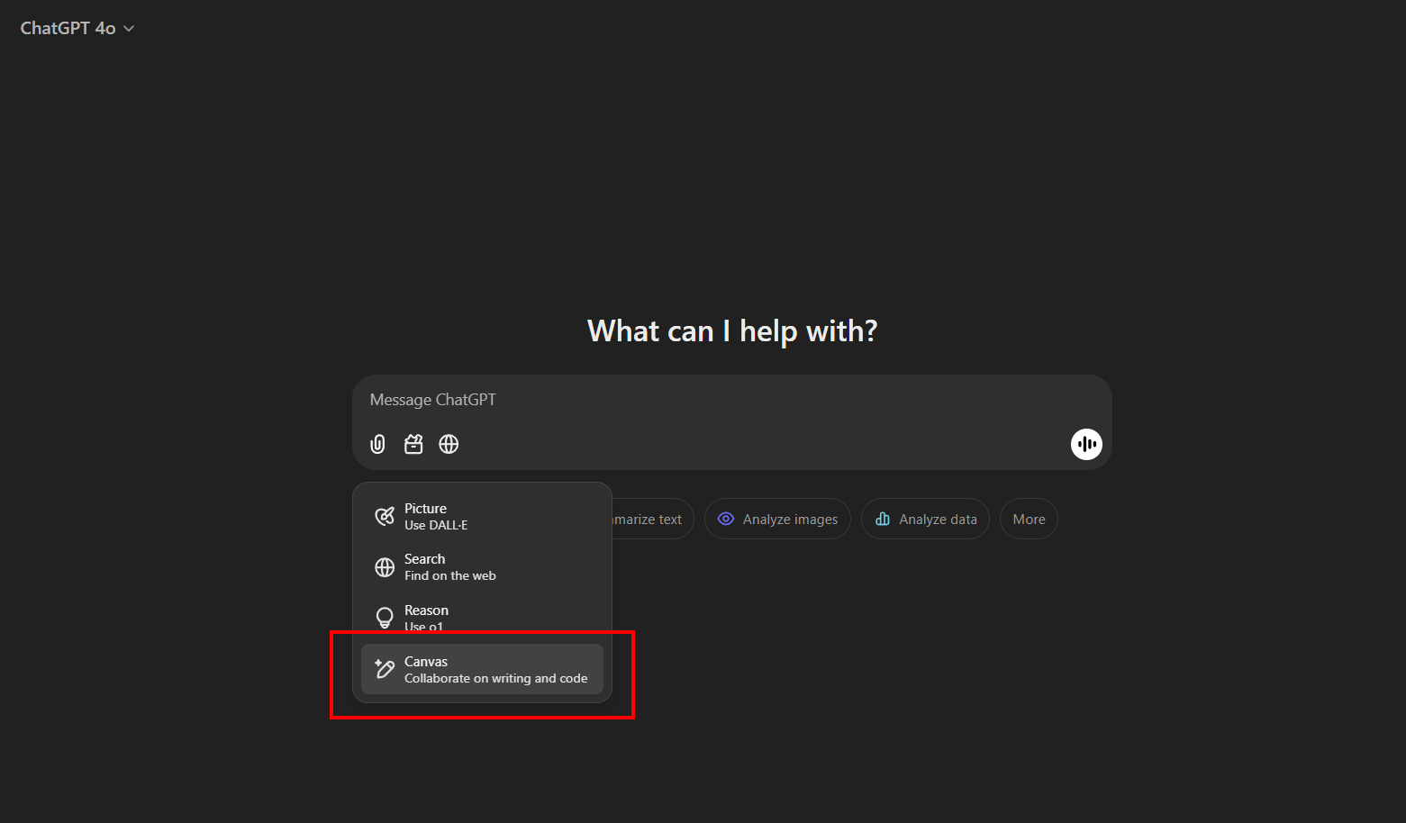 step 1 create canvas