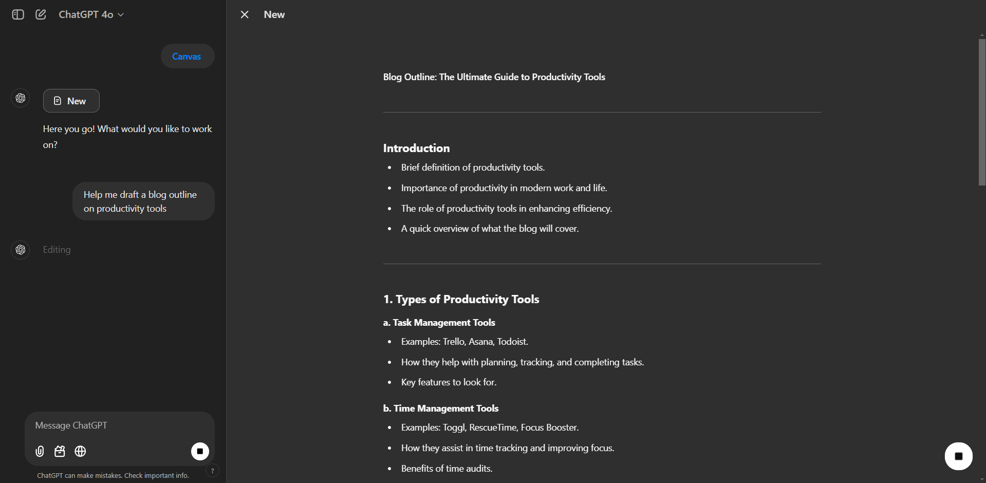 step 2 start using canvas