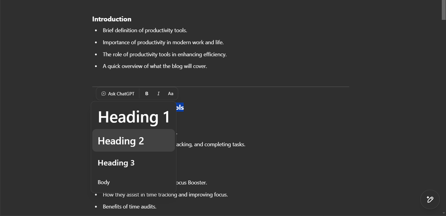 step 3 text edit