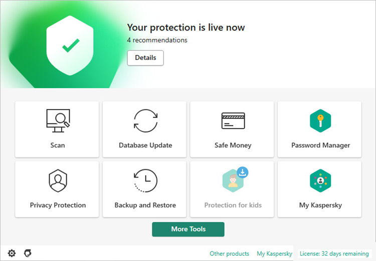 kaspersky features