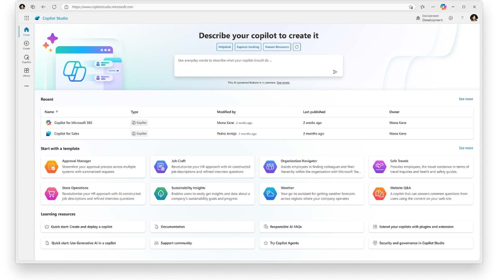 Copilot-Studio-homepage