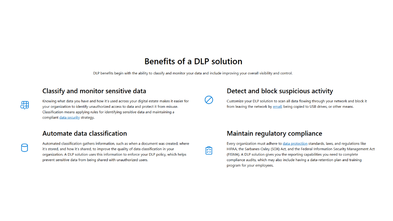 benefits of DLP
