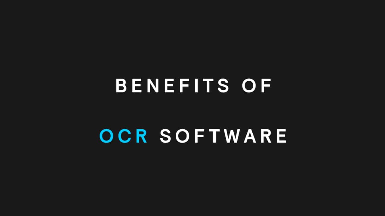 benefits of OCR