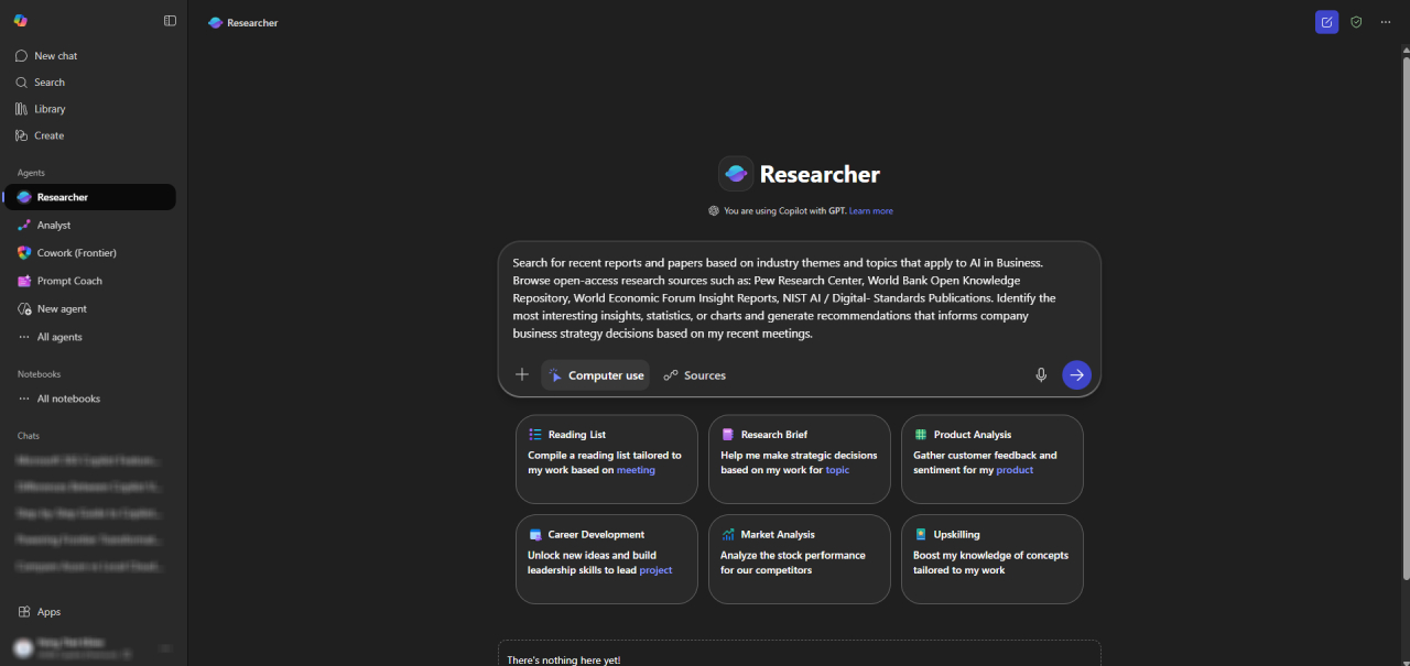 Copilot Researcher