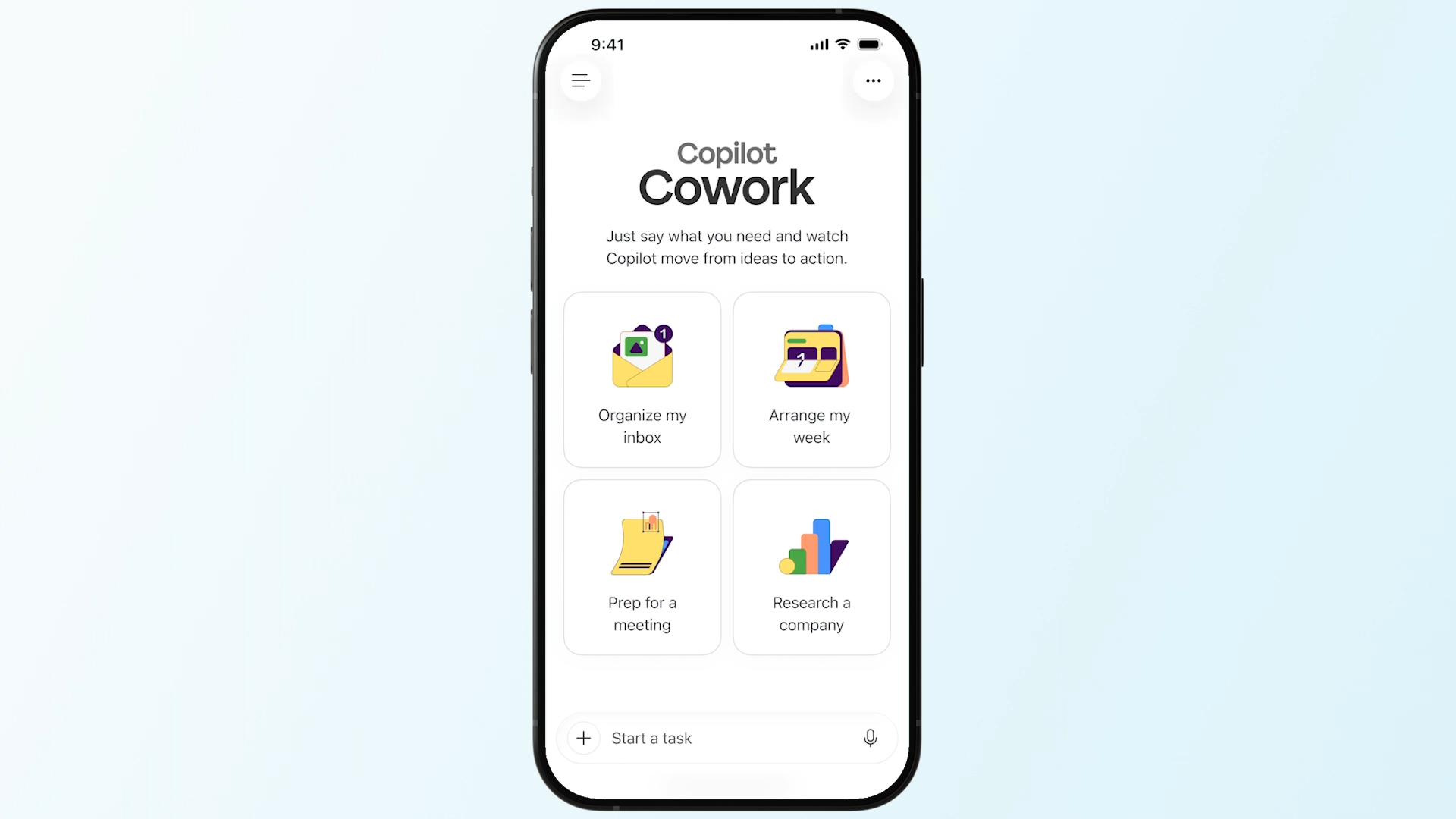 Copilot Cowork in Mobile