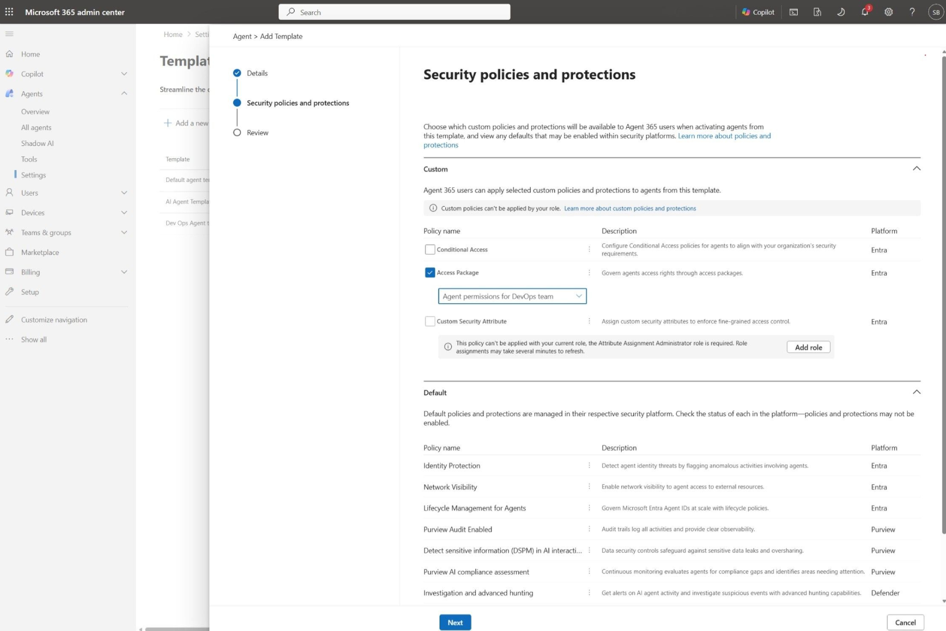 Identity governance for agents