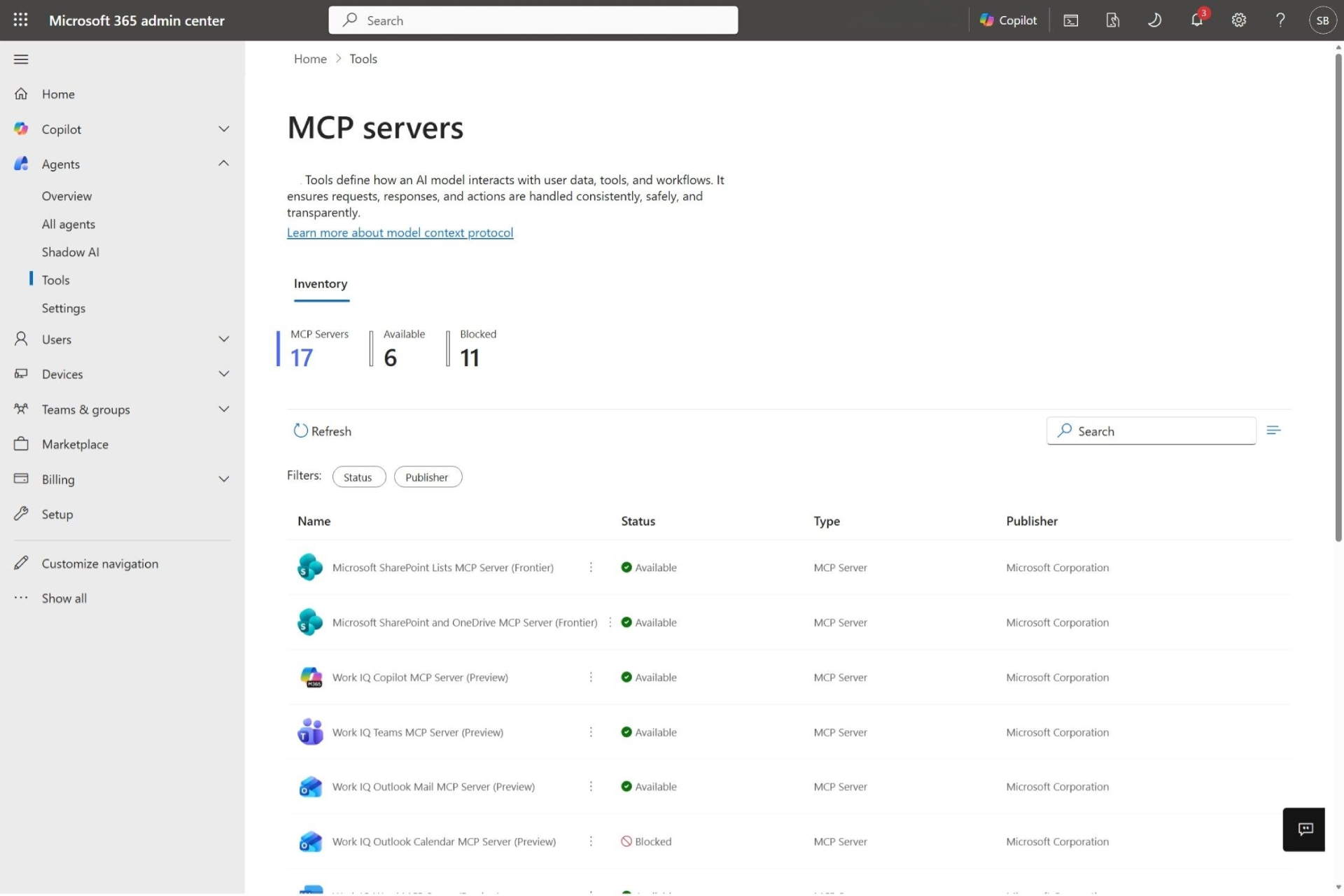 Tools management