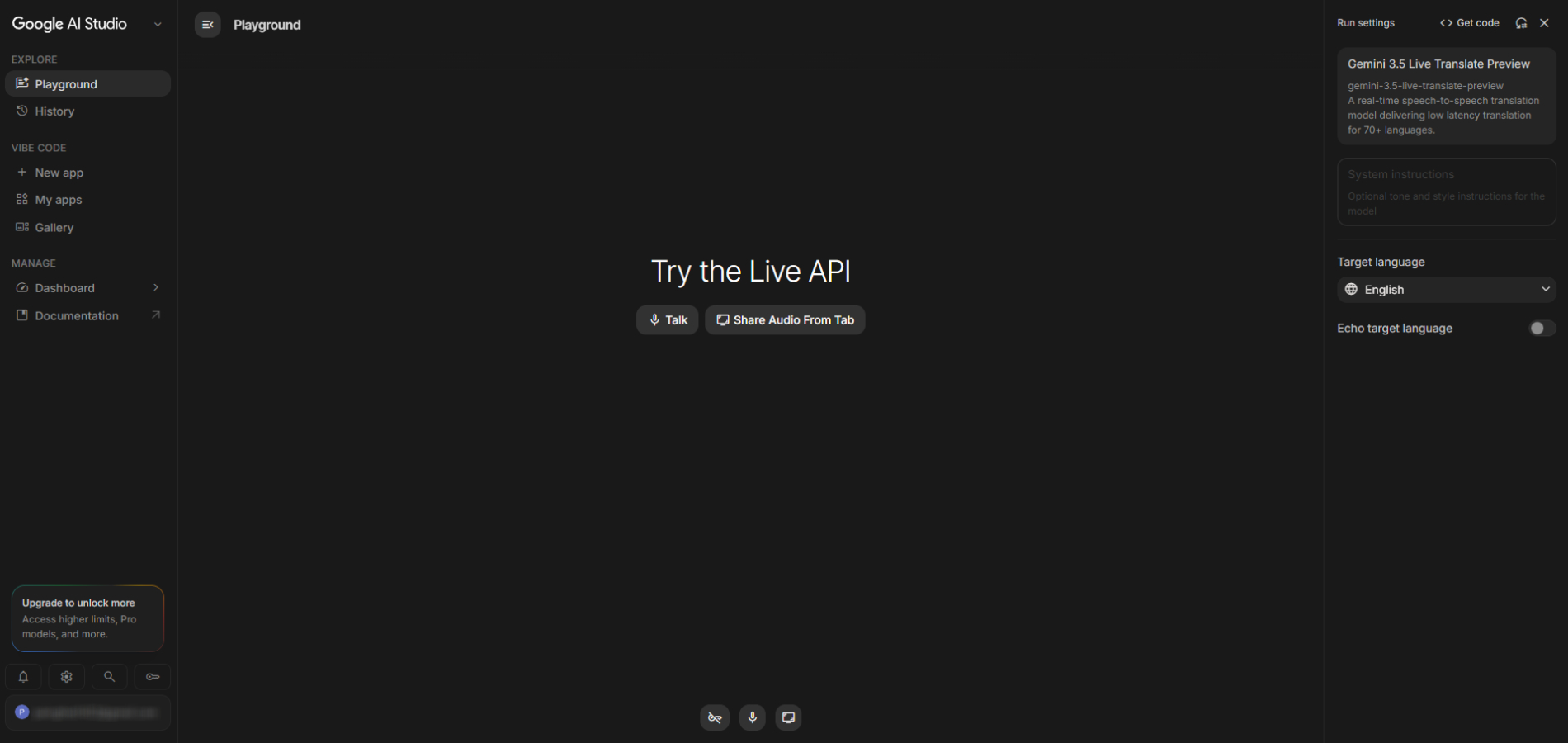 Try 3-5 Live Translate